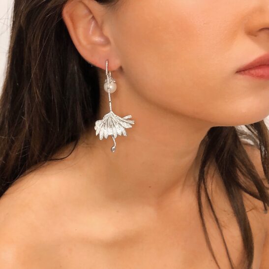 Pearl statement earrings wedding|Edison|Jeanette Maree