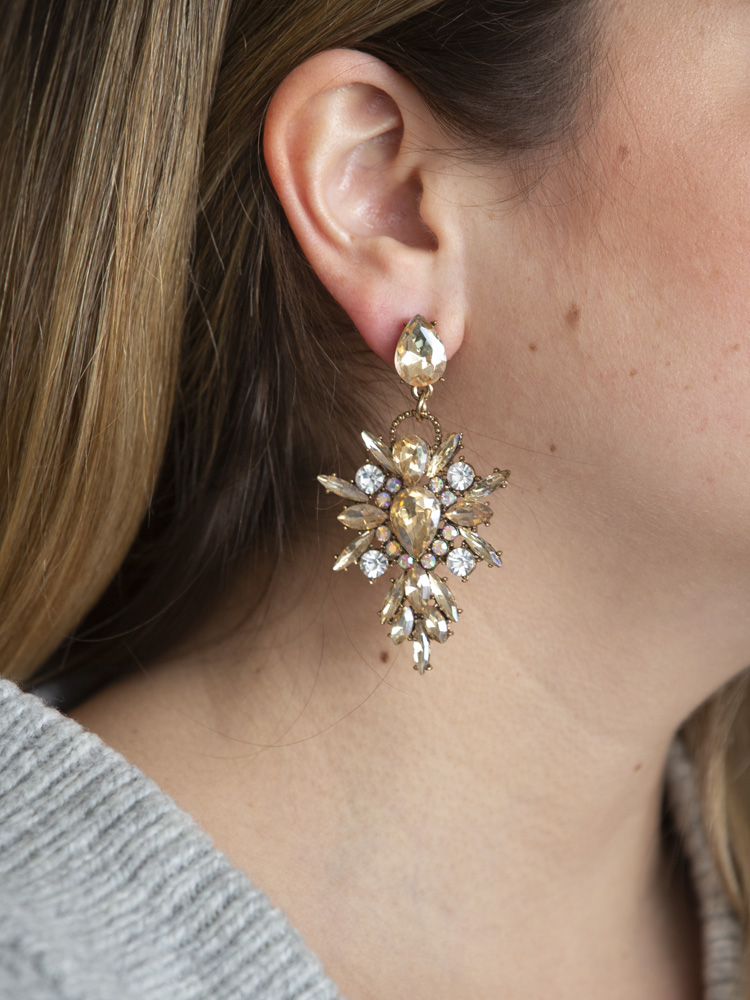 Lydie Champagne Statement Earring|Lydie|Jeanette Maree|Shop Online Now