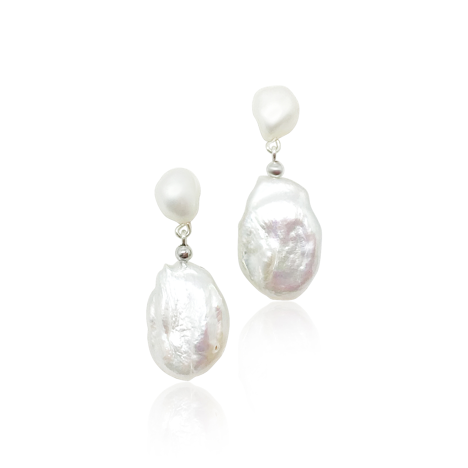 Freshwater Pearl Silver Statement Drop |Marina|Jeanette Maree